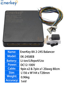 Energey 8a Smart Active Balancer 2S-24S Lifepo4/Li-Ion/LTO/NCA ปรับสมดุลแบตเตอรี่