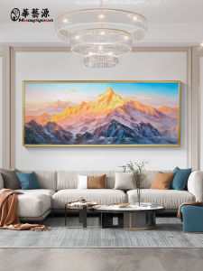 Original Hand-Painted Oil Landscape Artwork Living Room Decorative Painting New Chinese Style Abstract Modern Hall Hanging Picture