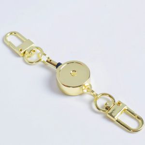 Retractable Badge Key Holder Holder Badge Reel Anti-theft Metal Easy-to-pull Buckle Rope Elastic Keychain Key Ring Accessories