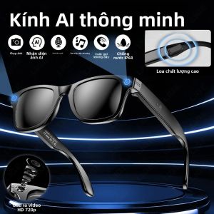 Camera LIGE Kính Thông Minh Cuộc Gọi Bluetooth Âm Nhạc Trợ Lý Giọng Nói Kính Râm AI Chụp Ảnh Thể Thao Quay Video Bằng Giọng Nói