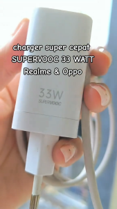 (33W) Charger Cas Oppo Reno 7 8 8T A57 A74 SuperVOOC Charger Type C Fast Charging Real Output