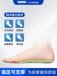 Dr.Kong Soft Rebound Arch Support Insoles Mens Tri-Arch Collapse Basketball Sports Shock Absorption Foot Pads Spring 2015