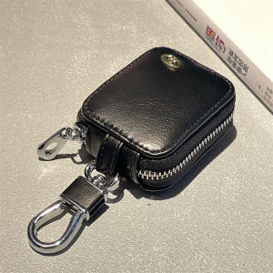 NEW Japanese Style Mini Coins Zipper Pouch with Keychain Portable Earphone Holder Bluetooth Headset Keys Storage Small Bags