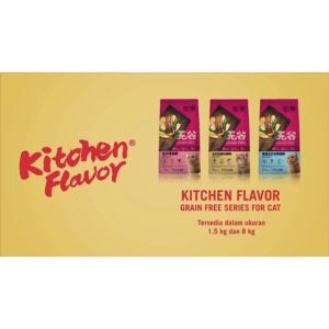 Kitchen Flavor Dry Cat Food #Real Meat Cubes # Grain Free # Kitten Exp:08/2025 / Adult Cat / Beauty # No Pork # 1.5kg