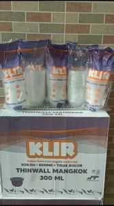 P2 JOLIE/Twinwall klir Round Mangkok Plastik Bulat/ UK 200 ML 300 ML 400 ML /Mangkok/Bowl Plastik Makan/isi 25 pcs