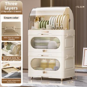 MMZECE | Water Draining Multi-functional Dishware Storage Box