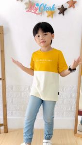 Lily And Clark Kaos Anak Laki-Laki Warna Mustard Combine KLC78