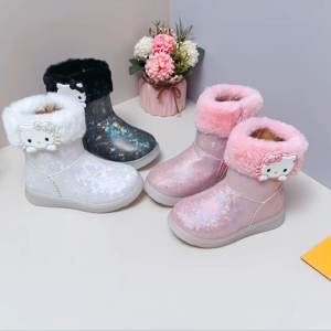 Future Seeds light up boots for kids girls induction Led zip boots for baby size 21-30