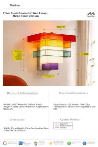 FANCY LAMP CLUB | Dopamine Inspired Memphis Style Wall Light