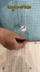 Chăn lưới điều hòa vải waffle Monona kháng khuẩn chống ngạt cho bé Keroshop