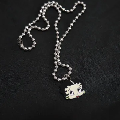 Betty Boop | Betty Boop Vòng Cổ Cho Bé Gái Retro Anime Hoạt Hình In Hình Xương Đòn Dây Xích Phù Hợp Với Giá Trị Cao Quà Tặng Sinh Nhật Hợp Kim Kim Loại Mặt Dây Chuyền