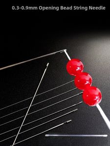 Special DIY Beading Needle Set Fine Rice Beads Stringing Necklace Buddhist Prayer Beads Hook Needle Home Textile Sewing Tools