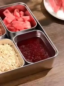 กล่องเก็บอาหาร หม้อก๋วยเตี๋ยว ที่ใส่ กล่องใส่ ตู้กระจก เคาน์เตอร์บาร์ และน้ำแข็งสแตนเลส