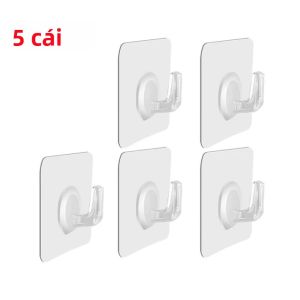 Móc Dán Trong Suốt Chịu Lực Cao Móc Dính Đa Năng Cho Cửa Tường Nhà Bếp Phòng Tắm Móc Treo Khăn Móc Treo Chìa Khóa An Toàn Cho Trẻ Em