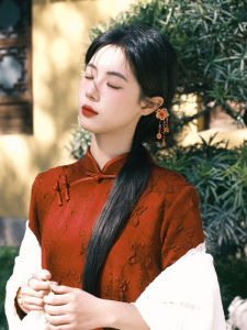 New Chinese Style Small Wealth God Copper Coin Flower Hairpin Versatile Daily Wealthy Flower Hairpin High-End Feeling Headwear