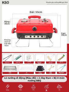 KSO | Lò Nướng BBQ Dùng Than Cốc Hợp Lý mang Đi Dã Ngoại