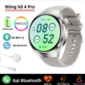 Đồng Hồ Thông Minh GT Series 2025 4 Pro Màn Hình AMOLED HD Gọi Bluetooth Đo Nhịp Tim Chống Nước Dành Cho Huawei Android iOS Dành Cho Nam