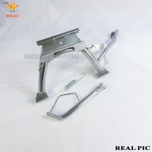 BOCAHRACING - [BERGARANSI] Paket Standar Tengah Plus Standar Samping Ring 17 Crome Krom Honda Vario Tekno 125-150 Th 2015-2018