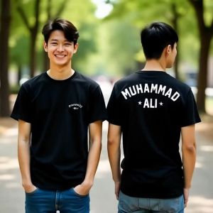 Danshop - Kaos Distro Dewasa Tokoh MUHAMMAD ALI Bahan 24s Super Nyaman