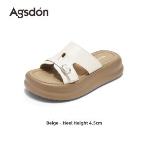 Agsdon | Pregnant Summer Outdoor Slippers Thick Sole Suitable For Beach And Dress