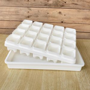 Mini Pot Thích Hợp Mút Cỡ Thỏa Mãn Nhỏ Dày Plastik Thấm Nước Đế Bát Đĩa Nhỏ Đất Sét Trồng Cỏ Trồng Cỏ Đất Sét