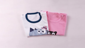 QINN Toddler Baby Kids Boys Girls 100% Cotton Clothing Sets Cute Print T-shirts Tops + Shorts Pants Trousers Home Wear Children Boy Girl Pajamas Clothes Set For 0-7 Years