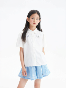 LOVESASAKIDS | 3D Bow Bubble Sleeve Loose Casual Shirt