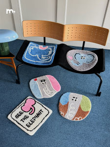 Đệm Ghế Bằng Vải Nhung Chống Trượt MO MOS TALK Thoải Mái Chống Lạnh Chống Trượt Thiết Kế Hoạt Hình Đệm Ghế Văn Phòng Nhà Hàng Đệm Ghế Ô Tô