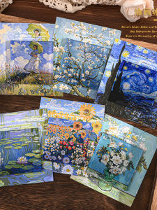 Magnetic Acrylic Fridge Magnets Creative Celebrity Painting Oil on Canvas High Aesthetic Value Retro Monet Garden Sunflower Decor