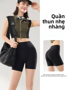 MiiOW | Quần tập yoga mỏng năm điểm cạp cao nâng hông mùa hè Quần short bơi thể dục ngoài trời cho nữ Quần áo thể thao MiiOW Catman