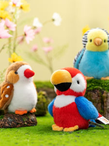 GUAIBUDIAN | Cute Mini Realistic Parrot Stuffed Toy