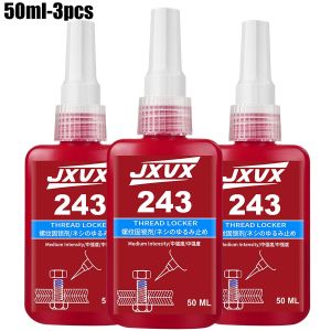 10 Chiếc 243 Blue Medium Strength Threadlockers 1.69 Fl Oz/50ml Khóa Ren Cho Các Loại Đai Ốc Bu Lông Chốt Chống Rò Rỉ Niêm Phong Kim Loại