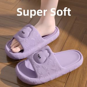 MONLEYTA | Slip-On Home Slippers Womens Summer Indoor EVA Anti-Slip Bathroom Bathing Slippers Mens Comfortable Feeling Flat Sandals
