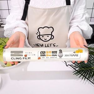 Plastik Wrap Dapur 30x100cm – Pelindung Makanan Anti Bocor & Anti Bau Aman untuk Kulkas