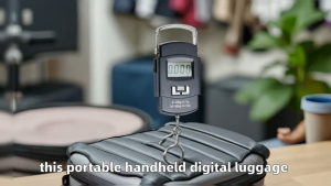 50Kg Mini Crane Scale Digital Hanging Scale with 4 Unit Modes Portable Luggage Scale For Kitchen