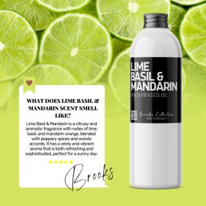 My Home LIME BASIL & MANDARIN Water Based Concentrated Water Soluble Diffuser Humidifier Fragrance