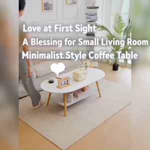 Modern Living room Coffee Table Round Table Small Household Simple Multifunctional Oval Center Table Dining Table