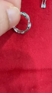 Poh Heng Jewellery 18K Twisted Huggie Earrings in White Gold[Online Exclusive]