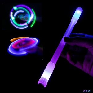 Rotating LED Flash Spinning Pen with Light Fidget Spinner Adult Antistress Anti-slip Hand Spinner