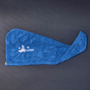 1Pc Embroidery Style Hair Drying Cap Coral Fleece Thickened Hair Towel for Bathroom Womens Absorbent Quick Drying Shower Cap