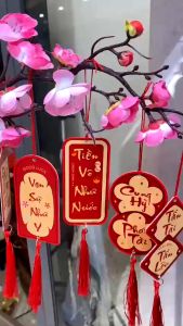 Liễng trang trí tết đồ treo trang trí đào mai  quất tết chất lệu bằng giấy bìa bền đẹp độc lạ [ GIÁ RẺ ] mới nhất 2024 TMT