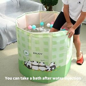 GOOGOO BIRD Tab Mandi Boleh Lipat Portable Quick Open Foldable Round Bathtub For Bath/Relax Suitable Kids/Adults