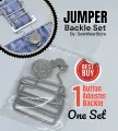 Jumper Backle Set, Dungaree Clip Adjustable Buckles Connectors Fasteners  by SewWearStore