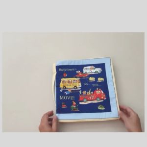 Baby Large Book Busytown Baby Book by Richard Scarry (Soft Book) /Buku Fabrik Baby Cartoon
