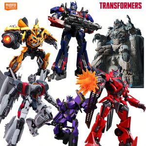 In Stock BLOKEES Transformers Optimus Prime Megatron Energy Universe Starscream Bumblebee Garage Kit Action Figure Collect Toys