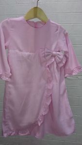 Baby Dress/Baju Bayi Anak Perempuan Pink Salur Premium