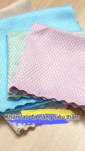 [HÀNG CÓ SẴN] Khăn lau đa năng siêu thấm khăn lau nhà bếp vải mịn hút nước siêu thấm