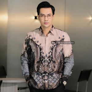 Sharma Kemeja Batik Pria Lengan Panjang Abinawa Formal Slim Fit Casual Baju Batik Kantor Cowok Moudis Masa Kini Produk Baru Laskala