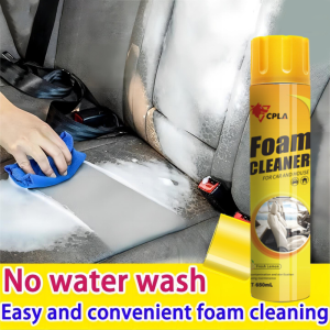 Foam Cleaner Spray Car Household Safely Cleans Upholstery Vinyl Carpets 650ml Foam Cleaner Spray Dry Cleaning Agent Sofa Fabric Cloth Car Wash
