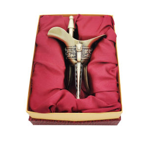 Pure Copper Bronze Age Wine Cup Drinkable Tyrannosaurus Pattern Courtyard Style Gift Box Set High Quality Chinese Traditional Design